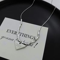 Casual Cool Style Triangle Stainless Steel Copper Pendant Necklace main image 5