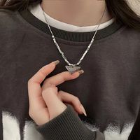 Casual Cool Style Triangle Stainless Steel Copper Pendant Necklace main image 1