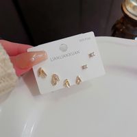 Fashion Geometric Moon Copper Artificial Pearls Zircon Ear Studs In Bulk sku image 16