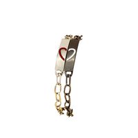 Cute Sweet Heart Shape Metal Plating Couple Bracelets main image 6