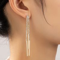 1 Pair Vintage Style Solid Color Plating Alloy Drop Earrings main image 1