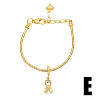Simple Style Mermaid Copper Plating Inlay Zircon 18k Gold Plated Bracelets main image 2
