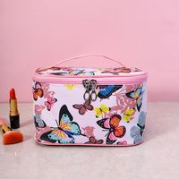 Elegant Butterfly Pu Leather Square Makeup Bags main image 4