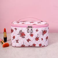 Elegant Butterfly Pu Leather Square Makeup Bags sku image 4