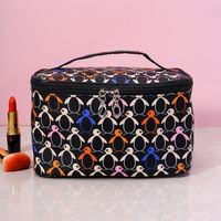 Elegant Butterfly Pu Leather Square Makeup Bags sku image 7