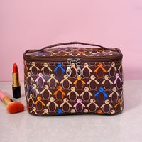 Elegant Butterfly Pu Leather Square Makeup Bags sku image 8