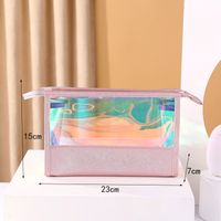 Vacation Solid Color Tpu Storage Bag Makeup Bags sku image 3