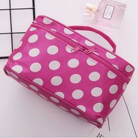Vintage Style Round Dots Polyester Sewing Thread Square Makeup Bags main image 4