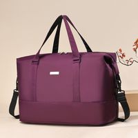Unisex Nylon Solid Color Streetwear Square Zipper Travel Bag sku image 4
