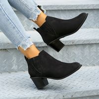 Women's Streetwear Solid Color Point Toe Martin Boots main image 5