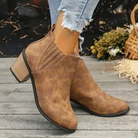 Women's Streetwear Solid Color Point Toe Martin Boots main image 1