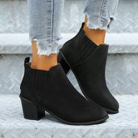 Women's Streetwear Solid Color Point Toe Martin Boots sku image 6