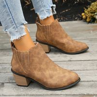 Women's Streetwear Solid Color Point Toe Martin Boots sku image 9