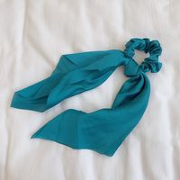 Simple Style Classic Style Color Block Cloth Satin Hair Tie sku image 37