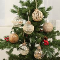 Weihnachten Einfacher Stil Ball Kunststoff Innen Gruppe Hängende Ornamente main image 1
