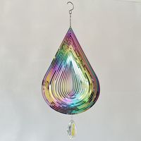 Simple Style Water Droplets Metal Wind Chime Wall Art main image 1