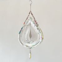 Simple Style Water Droplets Metal Wind Chime Wall Art main image 4