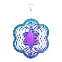 Vacation Star Flower Stainless Steel Wind Chime Wall Art sku image 2