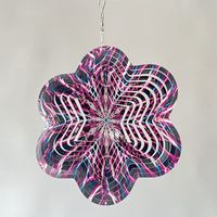 Vacation Star Flower Stainless Steel Wind Chime Wall Art sku image 3