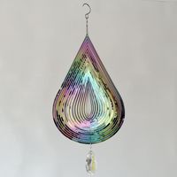Simple Style Water Droplets Metal Wind Chime Wall Art sku image 2