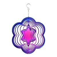 Vacation Star Flower Stainless Steel Wind Chime Wall Art main image 3