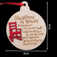 Christmas Simple Style Letter Wood Daily Festival Hanging Ornaments main image 4