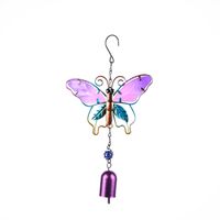 Cartoon Style Butterfly Metal Wind Chime Wall Art sku image 2