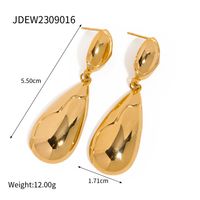 1 Pair Ig Style Irregular Plating Stainless Steel 18k Gold Plated Drop Earrings sku image 1