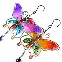 Cartoon Style Butterfly Metal Wind Chime Wall Art main image 3