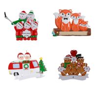 Christmas Cartoon Style Bear Snowman Resin Indoor Party Festival Hanging Ornaments main image 3