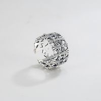 Punk Classic Style Cross Sterling Silver Rings main image 5