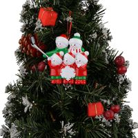 Christmas Cartoon Style Bear Snowman Resin Indoor Party Festival Hanging Ornaments main image 2