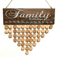 Simple Style Heart Shape Wood Daily Hanging Ornaments sku image 11