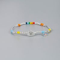 Casual Basic Clouds Rainbow Sterling Silver Bracelets main image 5