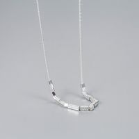 Ig Style Geometric Sterling Silver Necklace main image 5