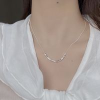 Ig Style Geometric Sterling Silver Necklace main image 4