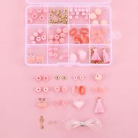 Pink Beads Rabbit Head Diy Bracelet Material Box 12 Grid Set Accessories Wholesale Nihaojewelry sku image 2