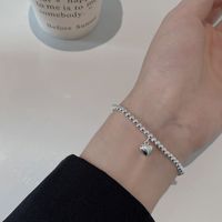 Basic Classic Style Heart Shape Sterling Silver Plating Bracelets main image 1