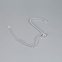 Basic Classic Style Heart Shape Sterling Silver Plating Bracelets main image 4