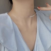 Ig Style Geometric Sterling Silver Plating Necklace main image 3