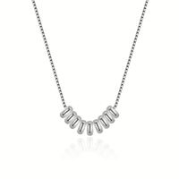 Ig Style Geometric Sterling Silver Plating Necklace main image 2