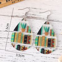 1 Pair Retro Water Droplets Arylic Drop Earrings main image 3