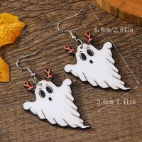 1 Pair Funny Ghost Arylic Earrings sku image 1