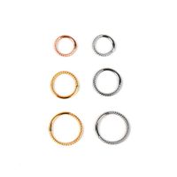 1 Piece Simple Style Solid Color Plating Stainless Steel Titanium Steel 18k Gold Plated Rose Gold Plated Nose Ring main image 5