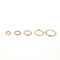 1 Piece Simple Style Solid Color Plating Stainless Steel Titanium Steel 18k Gold Plated Rose Gold Plated Nose Ring main image 3