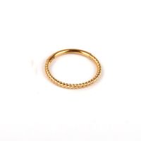 1 Piece Simple Style Solid Color Plating Stainless Steel Titanium Steel 18k Gold Plated Rose Gold Plated Nose Ring sku image 8