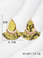 1 Pair Lady Ethnic Style Bohemian Water Droplets Plating Pu Leather Alloy 18k Gold Plated Drop Earrings main image 5