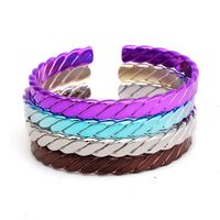 Simple Style Solid Color Metal Women's Bangle main image 3