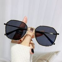 Simple Style Streetwear Color Block Ac Polygon Full Frame Women's Sunglasses main image 1