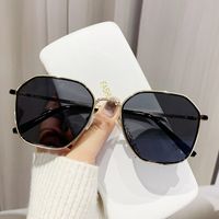 Simple Style Streetwear Color Block Ac Polygon Full Frame Women's Sunglasses sku image 1